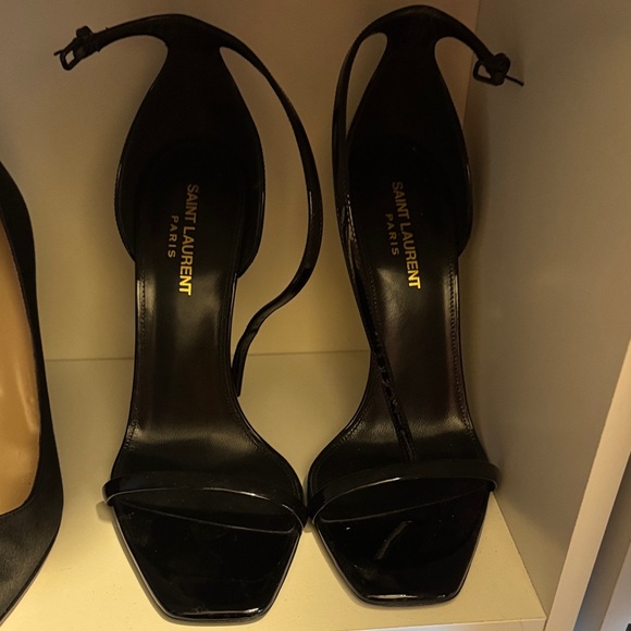 Saint Laurent Glossy Black Heels - Picture 2 of 2